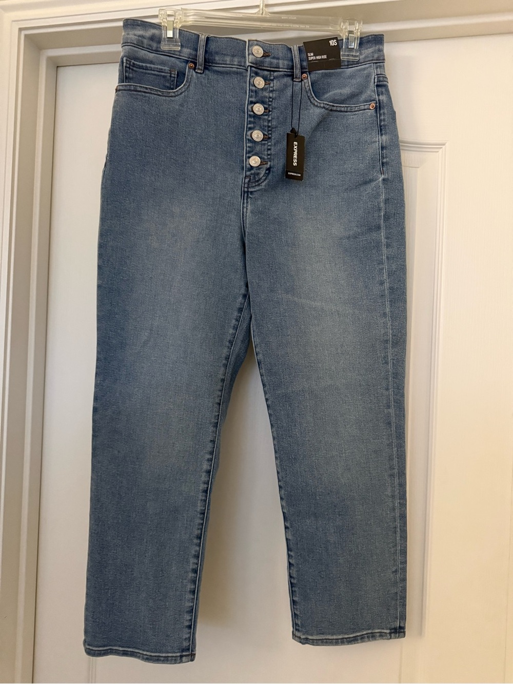 Express Women’s Slim Super High Rise Jeans Size 10 Short NWT